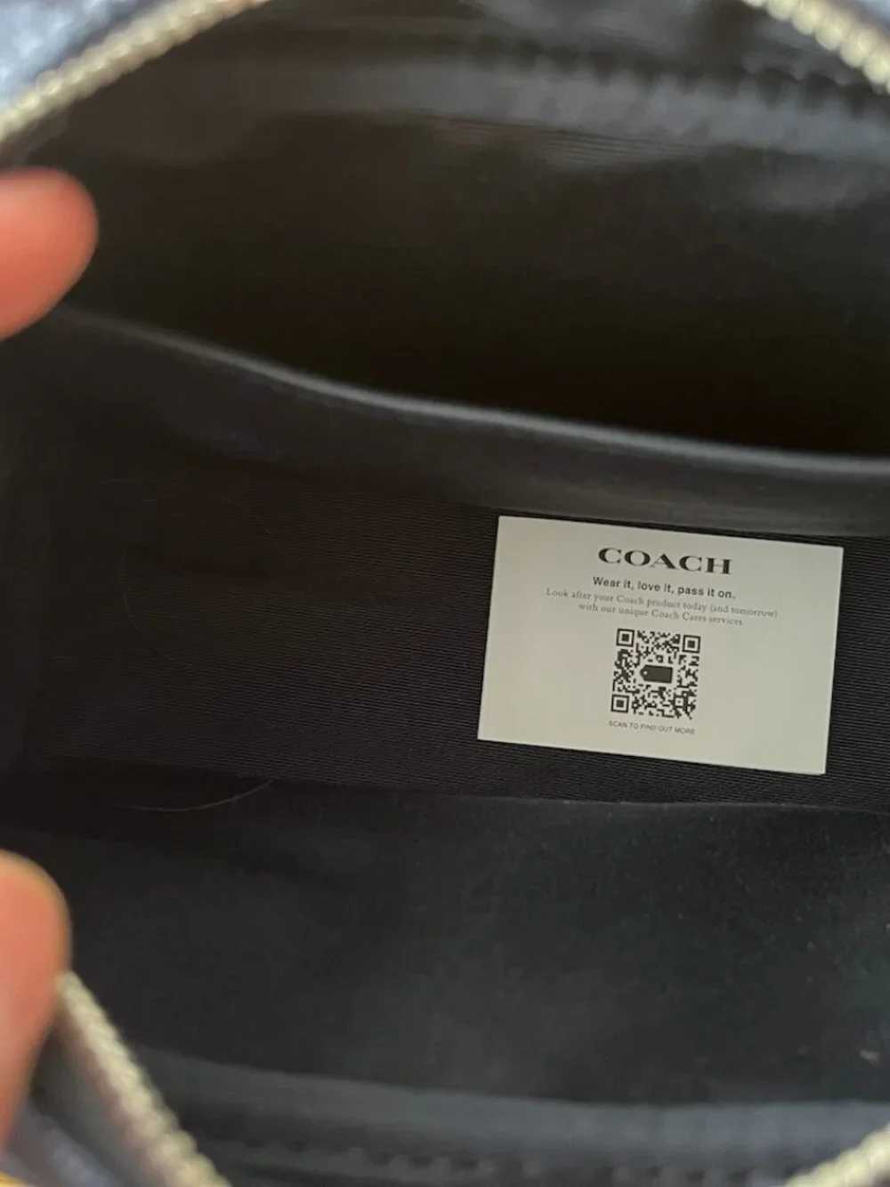 NWT Coach Dempsey Boxy Cosmetic Case 20 Blue Denim C9119